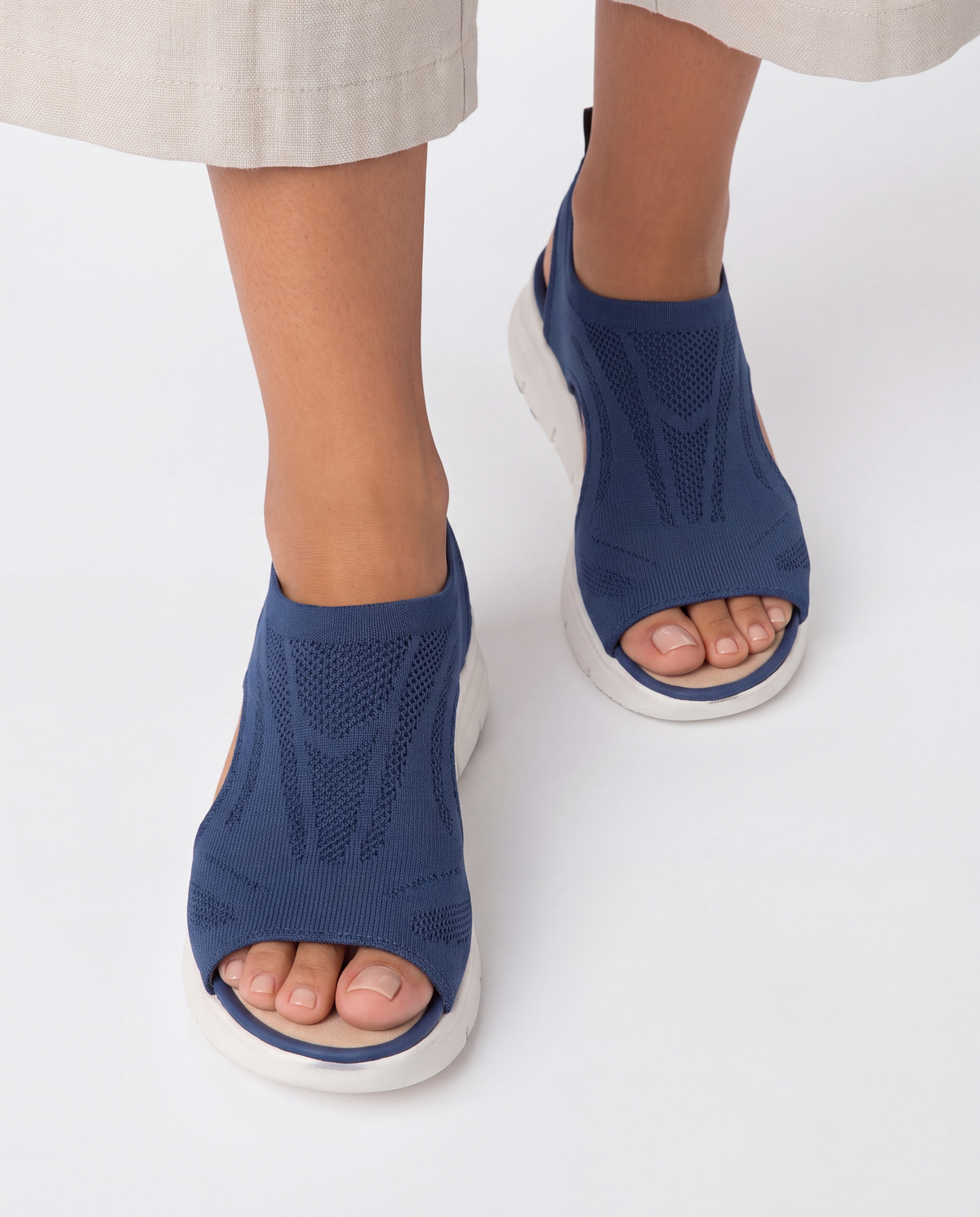 Danielle | Comfortable Platform Cutout Sandals - Solfae