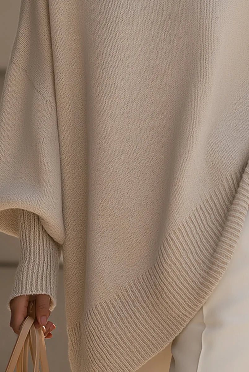 Heather | Elegant Oversized Merino Sweater - Solfae