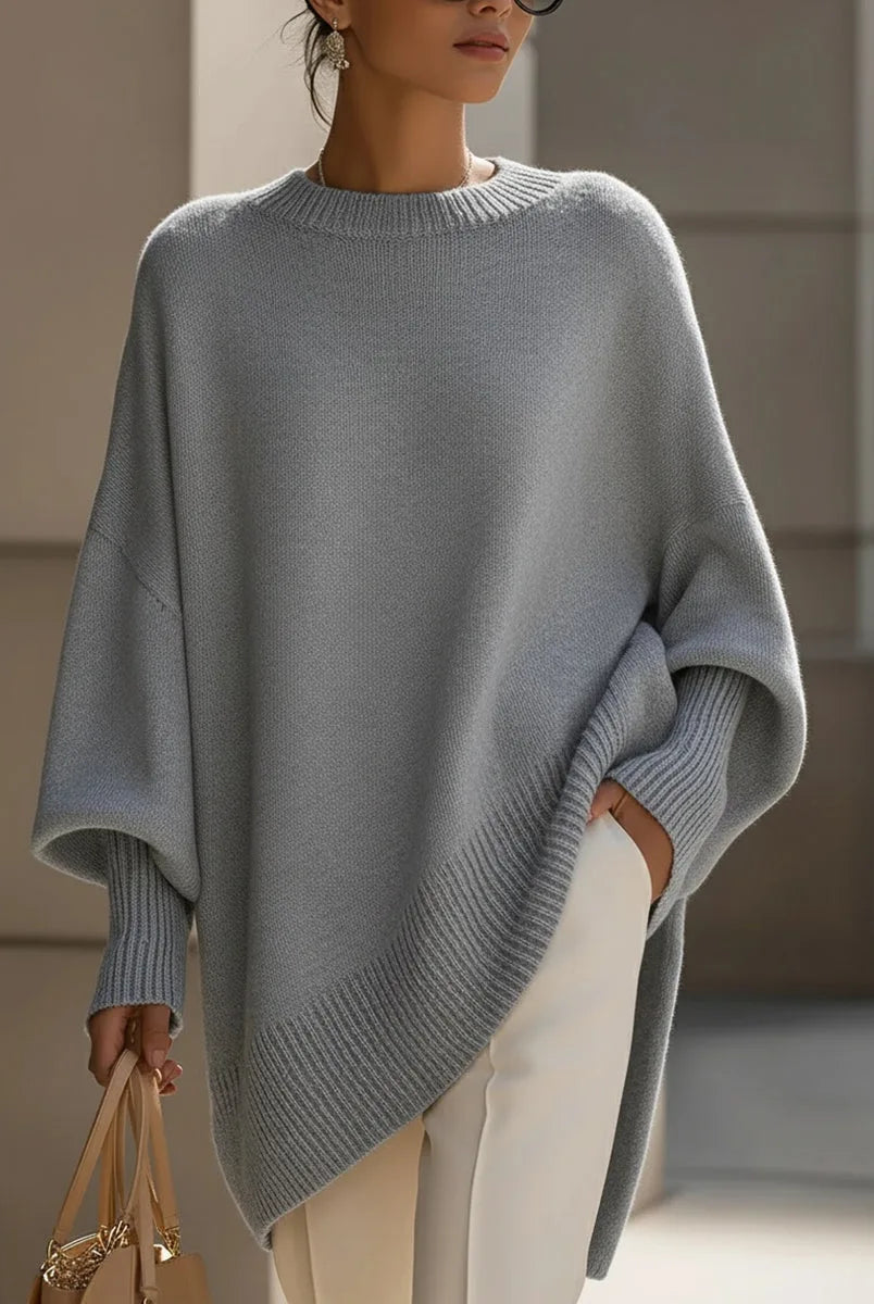 Heather | Elegant Oversized Merino Sweater - Solfae