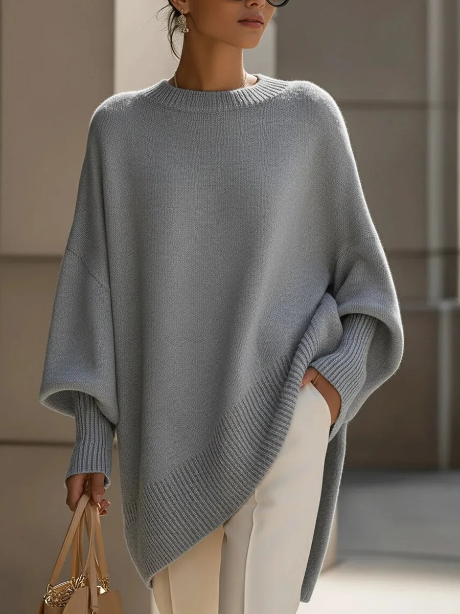 Heather | Elegant Oversized Merino Sweater - Solfae