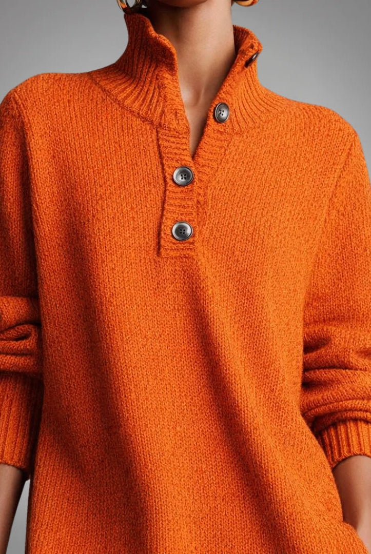 Jennifer | Elegant Knit Sweater Dress - Solfae