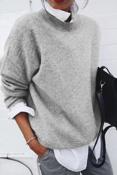 Lauren | Elegant Oversized Cashmere Sweater - Solfae