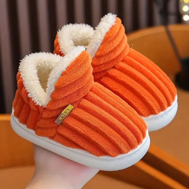 Rachel | Comfortable Corduroy Fur-Lined Slippers - Solfae