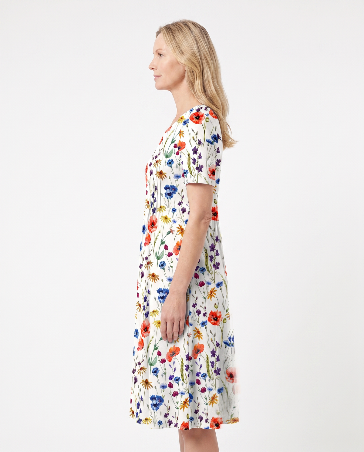 Stephanie | Elegant Pocket Midi Dress - Solfae