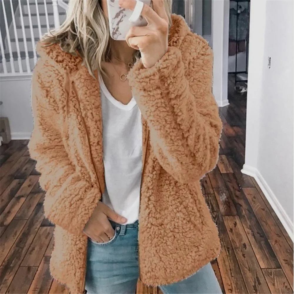 Amanda | Cozy Sherpa Hooded Jacket - Solfae