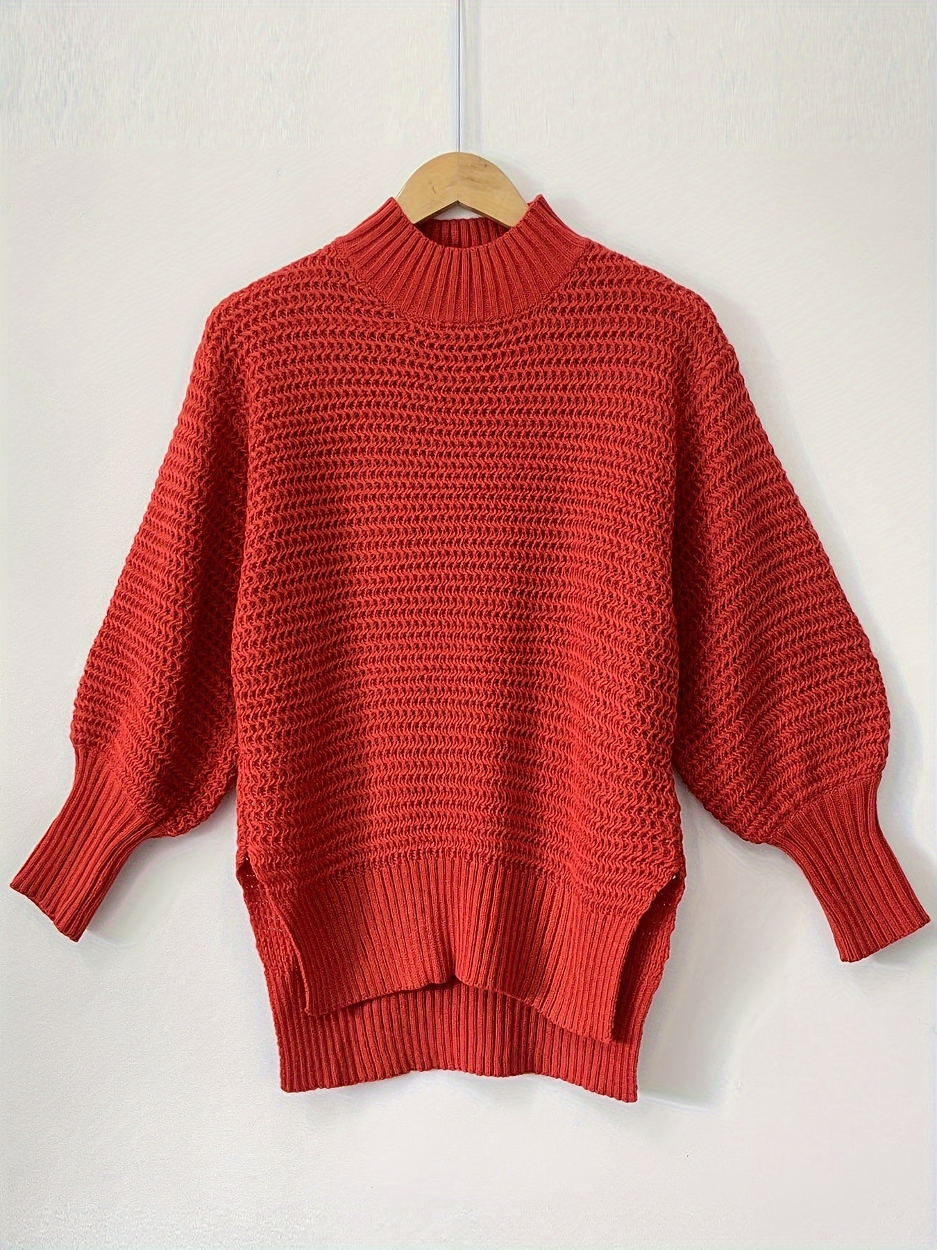 Amanda | Elegant Chunky Mock-Neck Sweater - Solfae