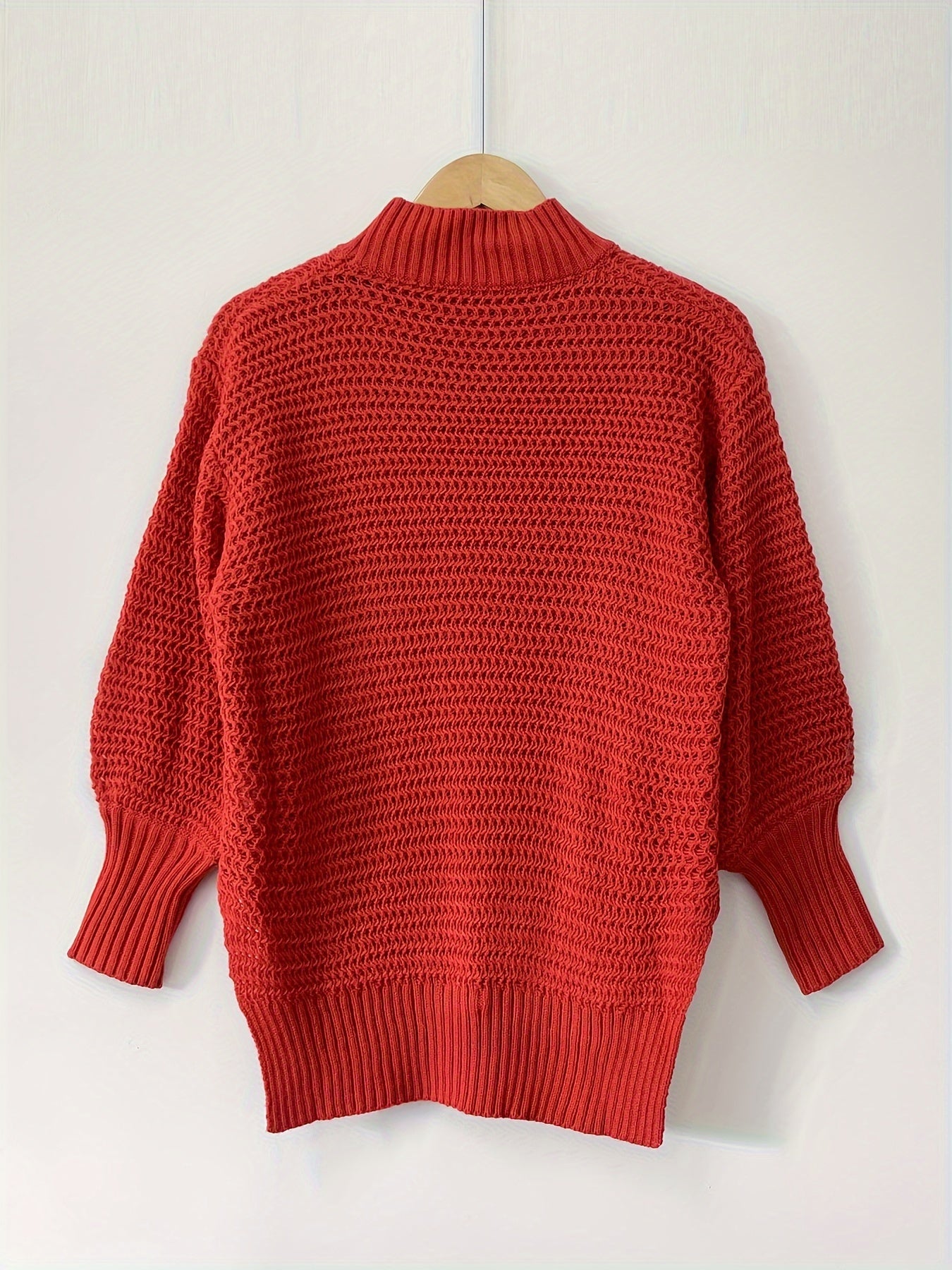 Amanda | Elegant Chunky Mock-Neck Sweater - Solfae