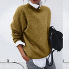 Amanda | Elegant Crew Neck Sweater - Solfae