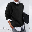 Amanda | Elegant Crew Neck Sweater - Solfae