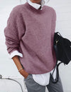 Amanda | Elegant Crew Neck Sweater - Solfae