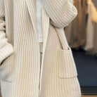 Amanda | Elegant Ribbed Knit Cardigan - Solfae