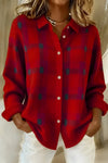 Amanda | Stylish Plaid Button Cardigan - Solfae