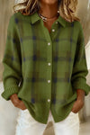 Amanda | Stylish Plaid Button Cardigan - Solfae
