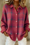 Amanda | Stylish Plaid Button Cardigan - Solfae