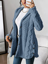 Amber | Cozy Hooded Cable-Knit Cardigan - Solfae