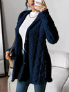 Amber | Cozy Hooded Cable-Knit Cardigan - Solfae
