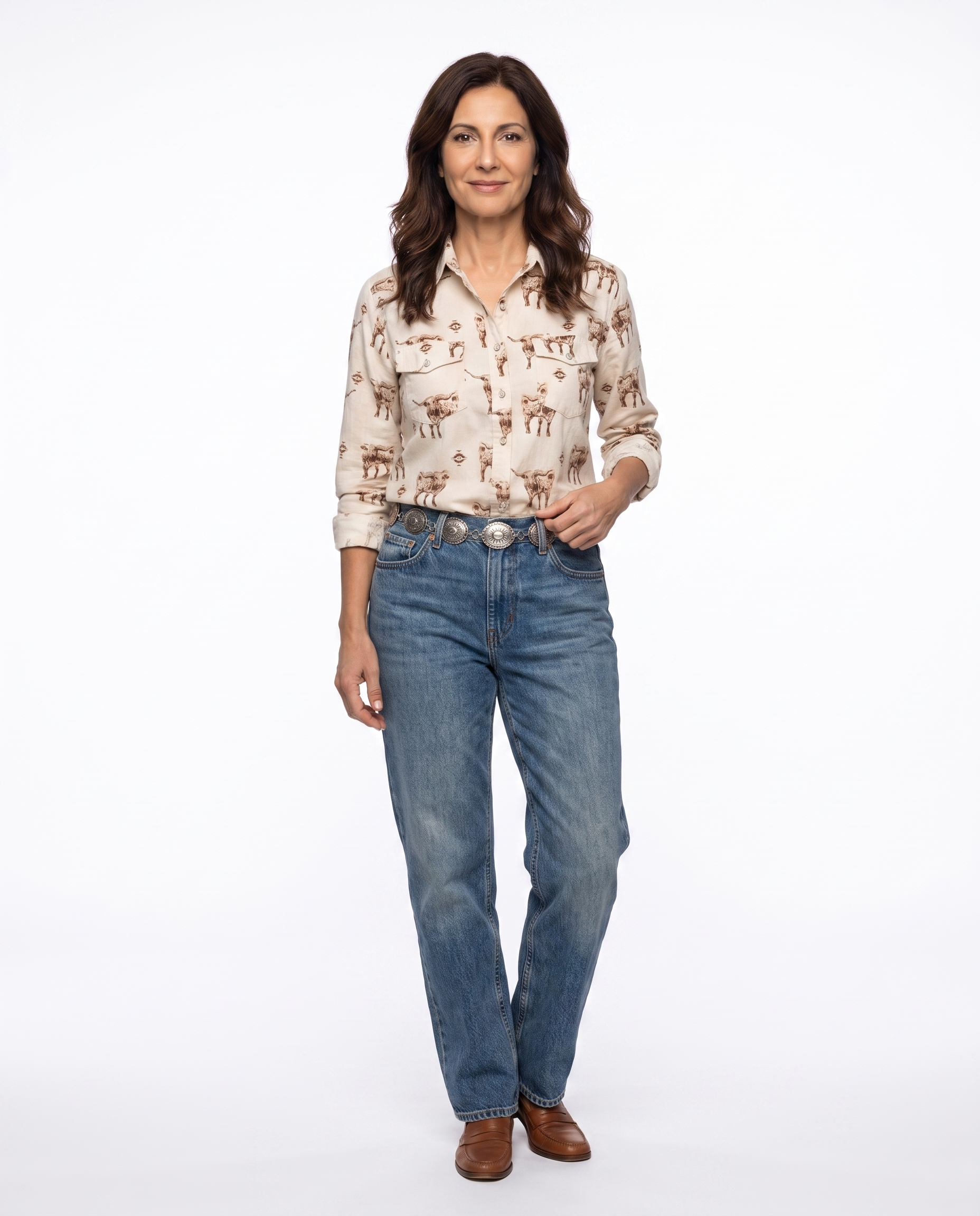 Amber | Stylish Longhorn Blouse - Solfae
