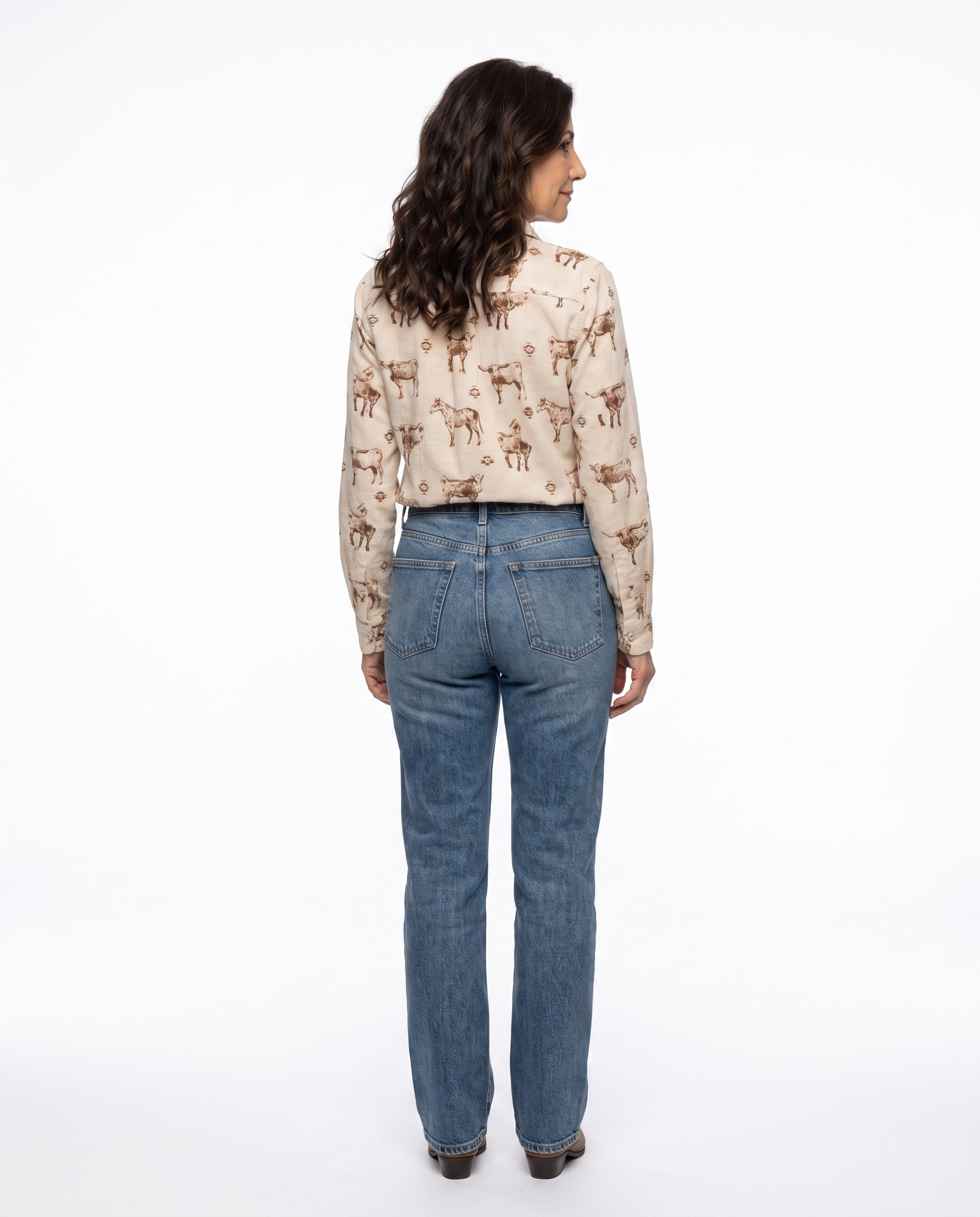 Amber | Stylish Longhorn Blouse - Solfae