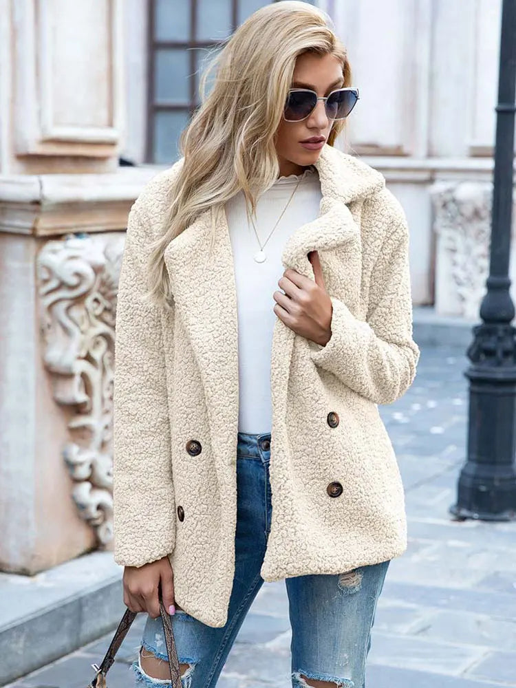 Angela | Cozy Teddy Bear Coat - Solfae