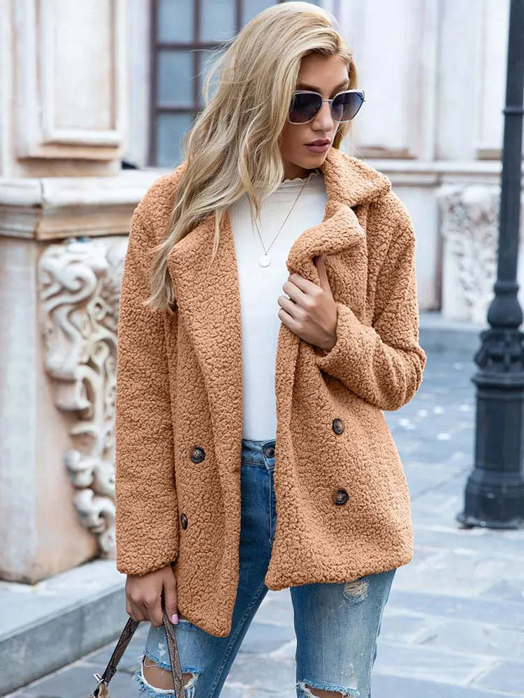 Angela | Cozy Teddy Bear Coat - Solfae