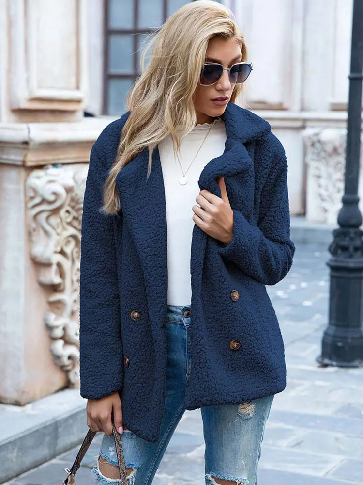 Angela | Cozy Teddy Bear Coat - Solfae