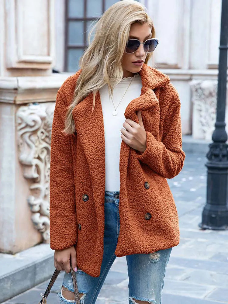 Angela | Cozy Teddy Bear Coat - Solfae