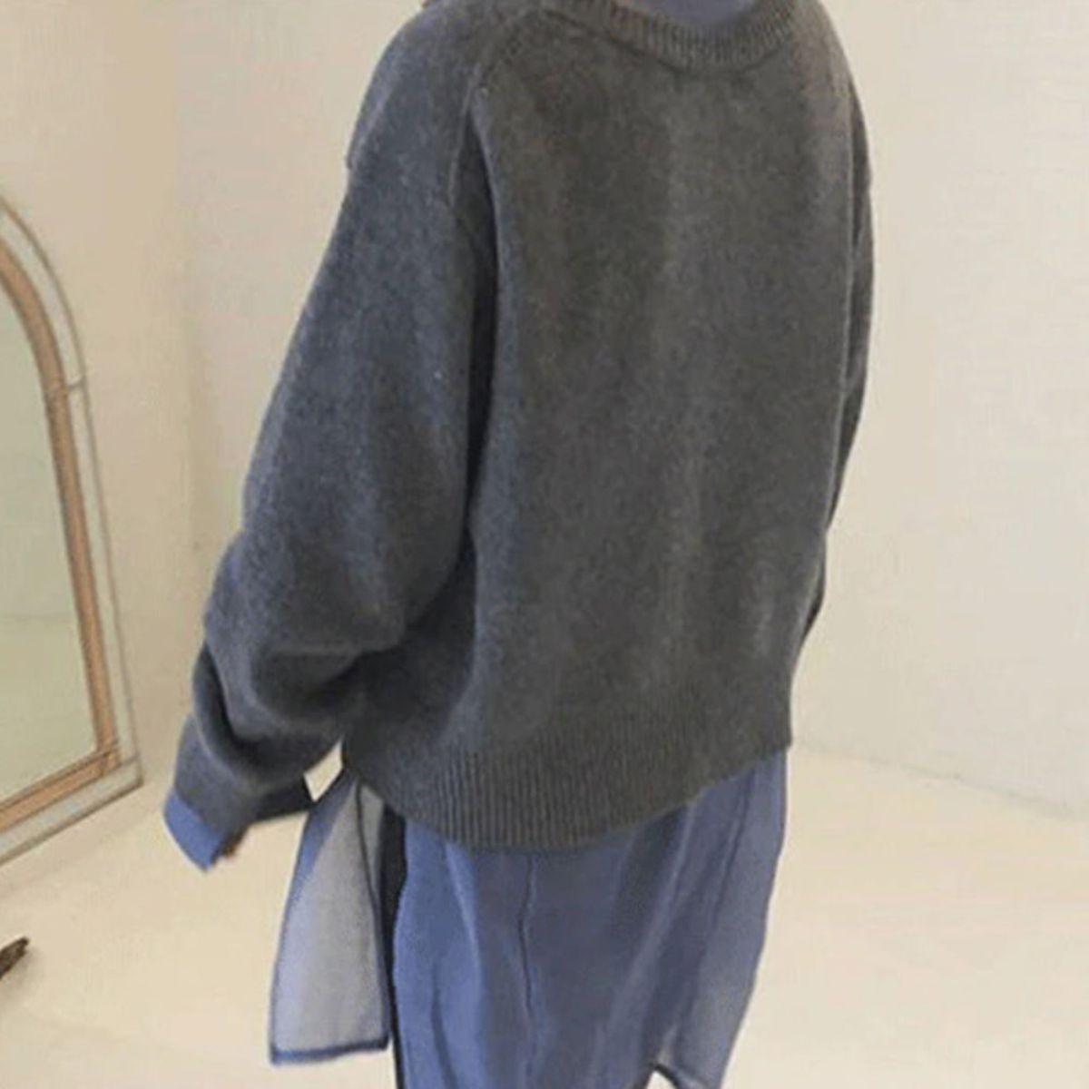 Angela | Elegant Asymmetric Knit Cardigan - Solfae