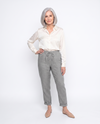 Angela | Elegant Linen Drawstring Pants - Solfae