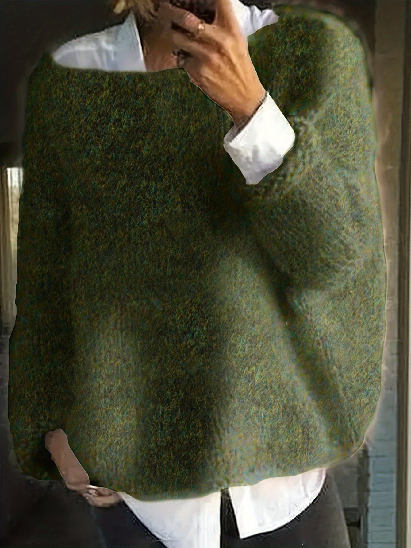 Angela | Elegant Neck Knit Sweater - Solfae