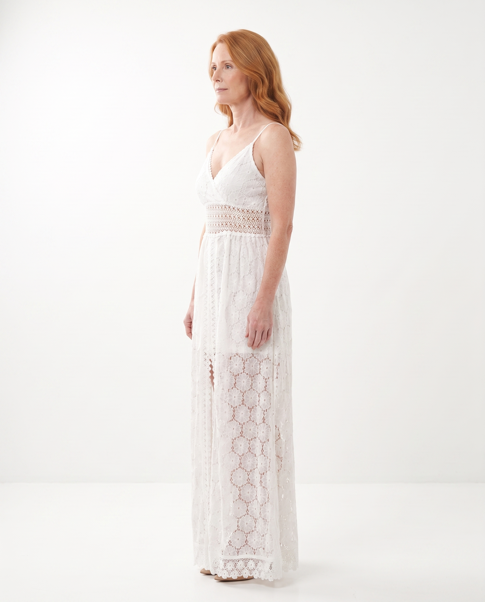 Angela | Flattering Lace Wrap Jumpsuit - Solfae