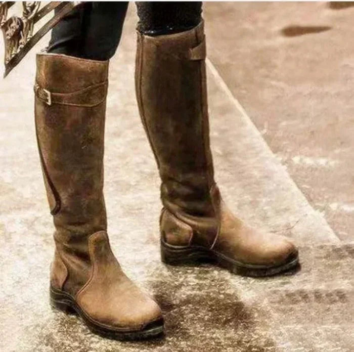 Christina | Classic Waterproof Knee Boots - Solfae