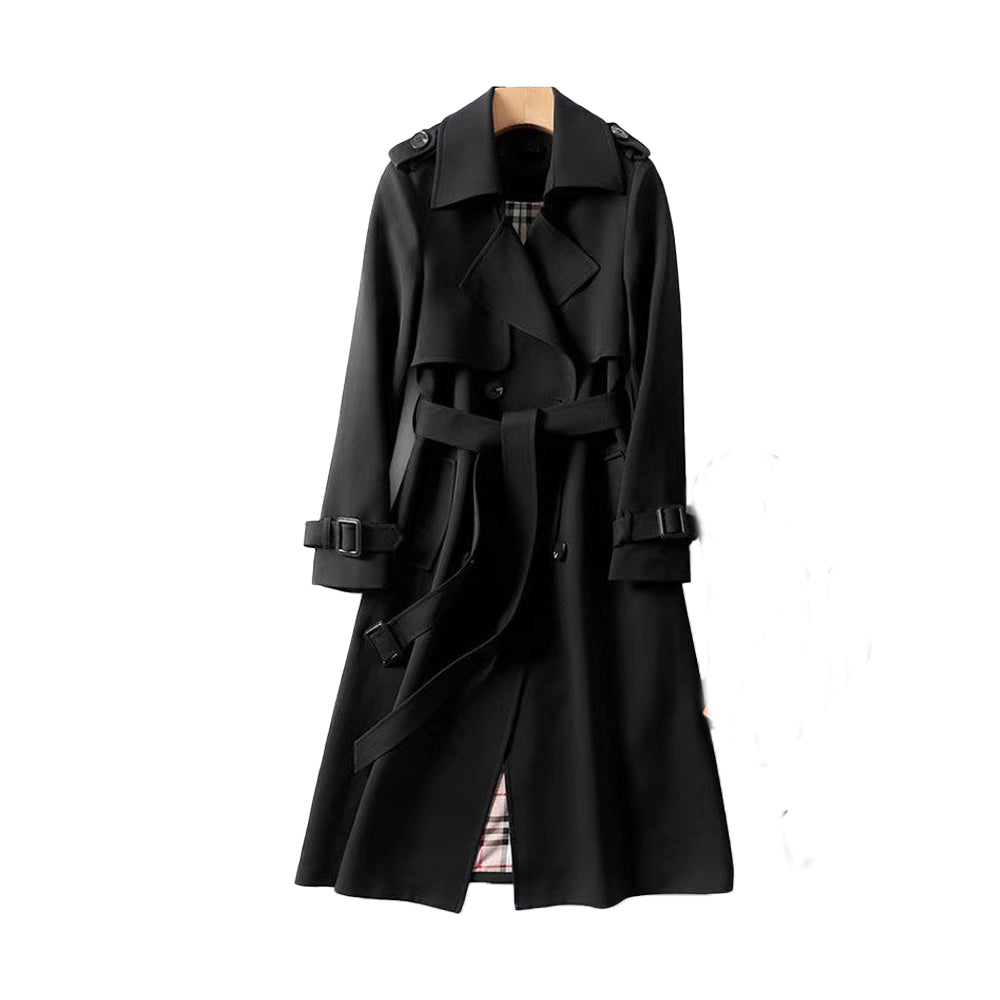 Christina | Elegant Belted Trench Coat - Solfae