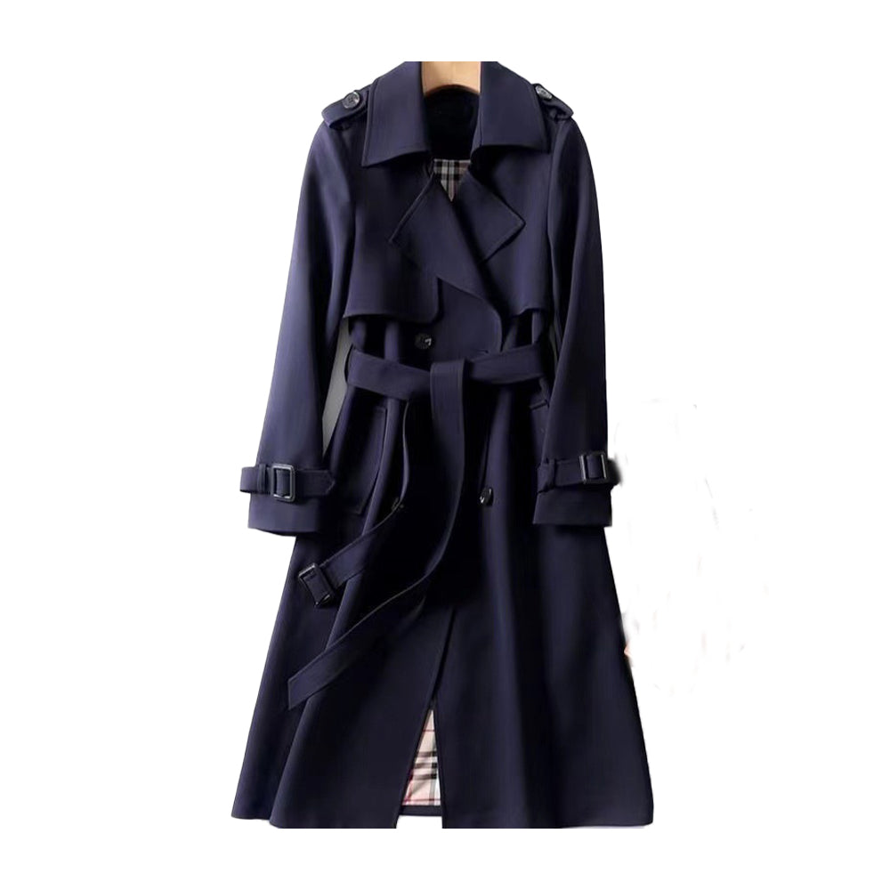 Christina | Elegant Belted Trench Coat - Solfae