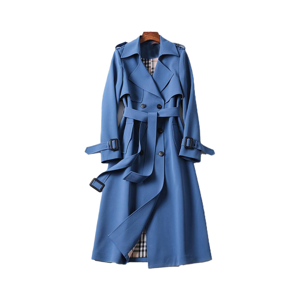 Christina | Elegant Belted Trench Coat - Solfae