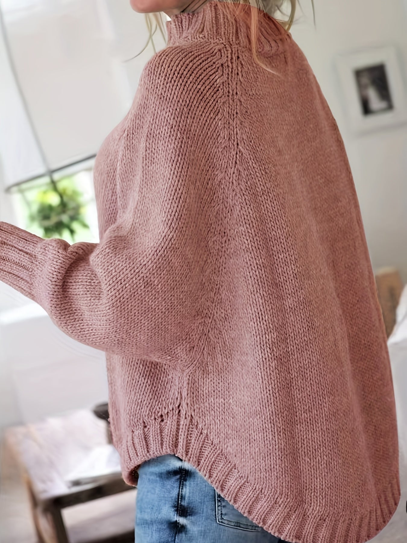 Christina | Elegant Cable-Knit High-Neck Sweater - Solfae