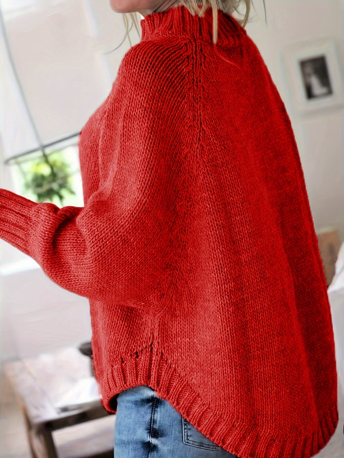 Christina | Elegant Cable-Knit High-Neck Sweater - Solfae