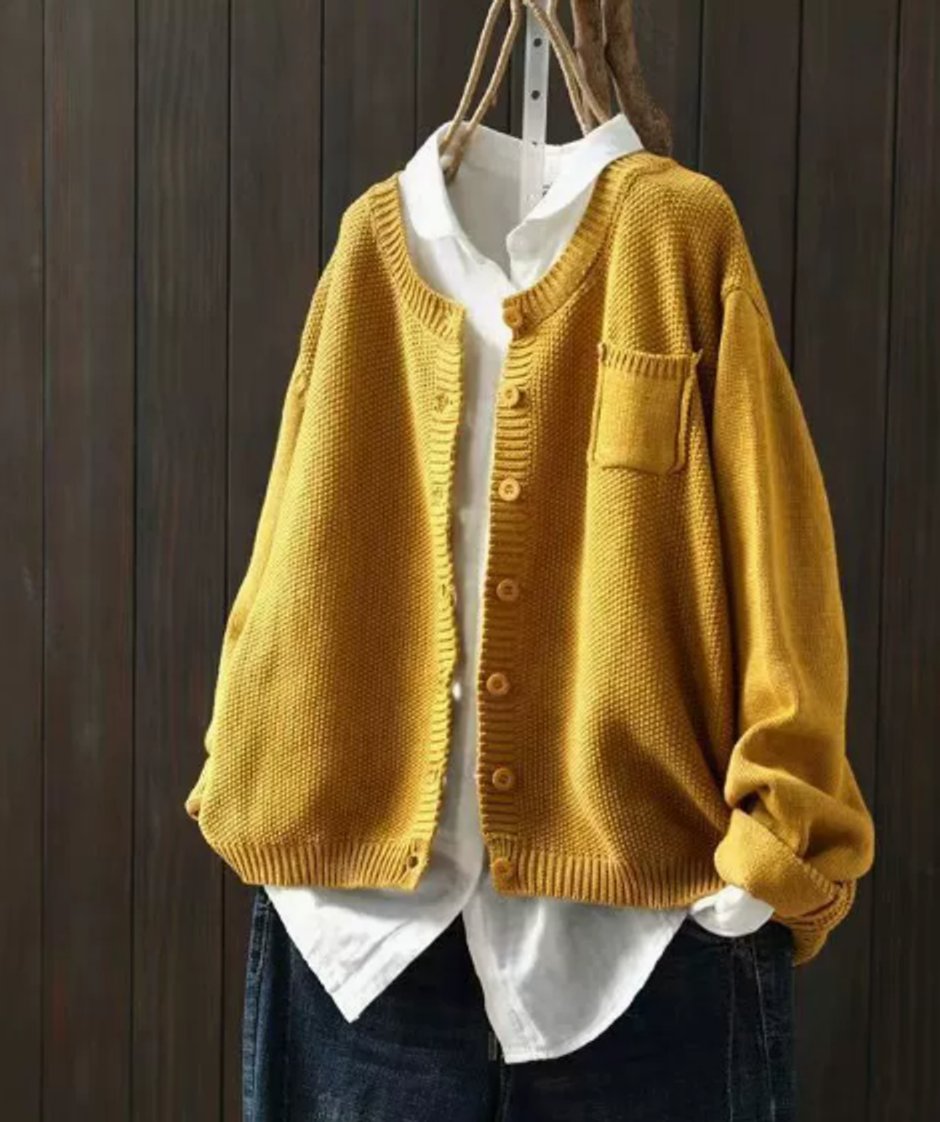 Christina | Elegant Oversized Chunky Cardigan - Solfae