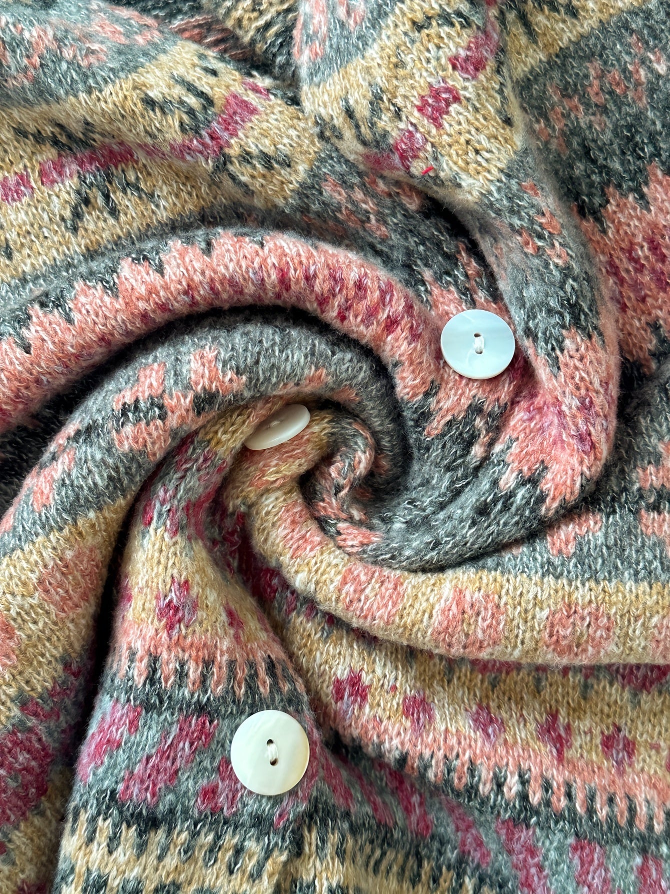 Christina | Vintage Isle Knit Cardigan - Solfae