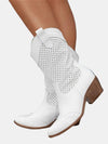 Clara | Elegant Perforated Knee-High Boots