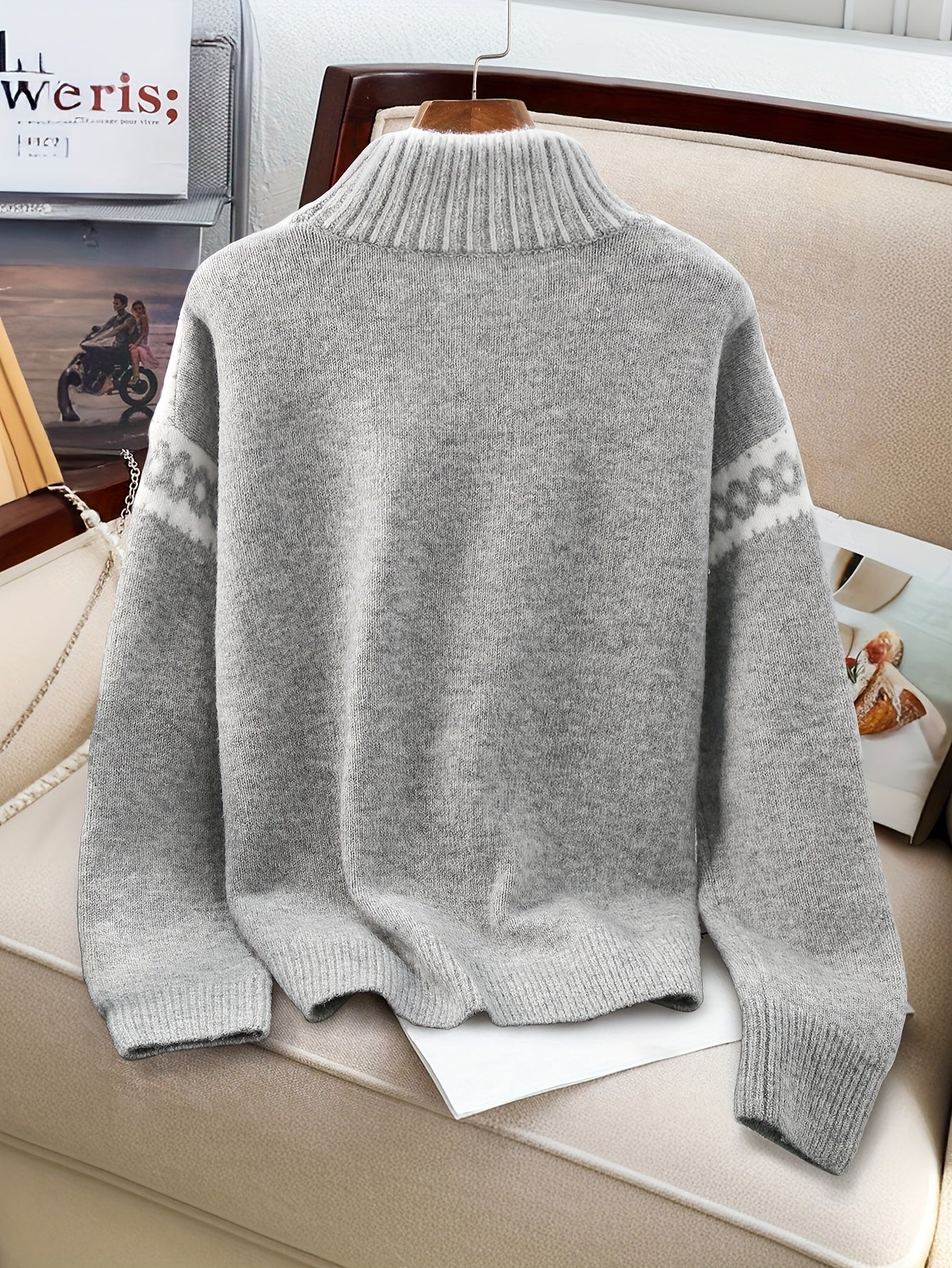 Danielle | Elegant Fair Isle Sweater - Solfae