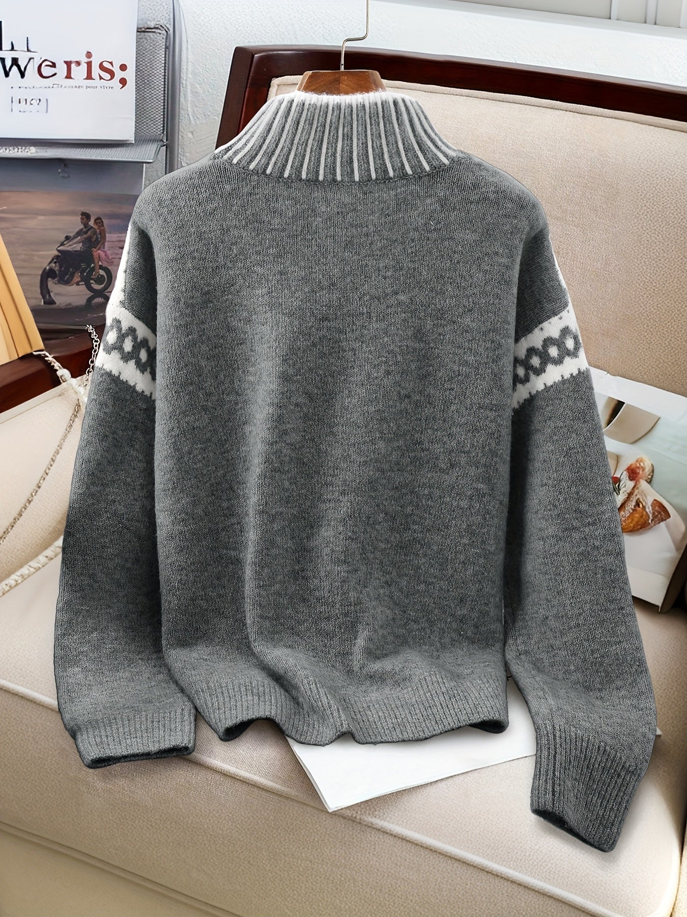 Danielle | Elegant Fair Isle Sweater - Solfae