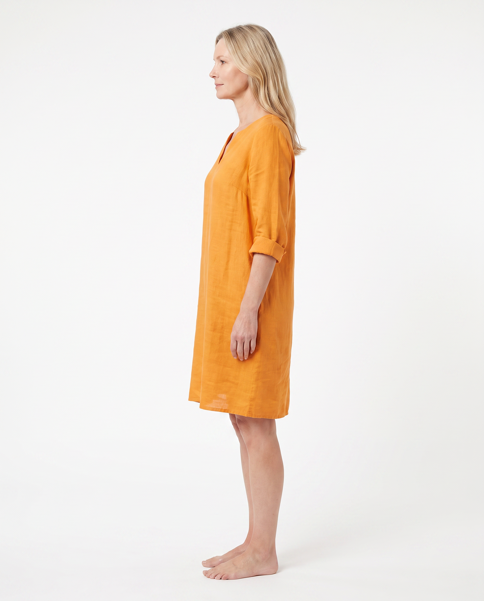 Danielle | Elegant Linen Shift Dress - Solfae