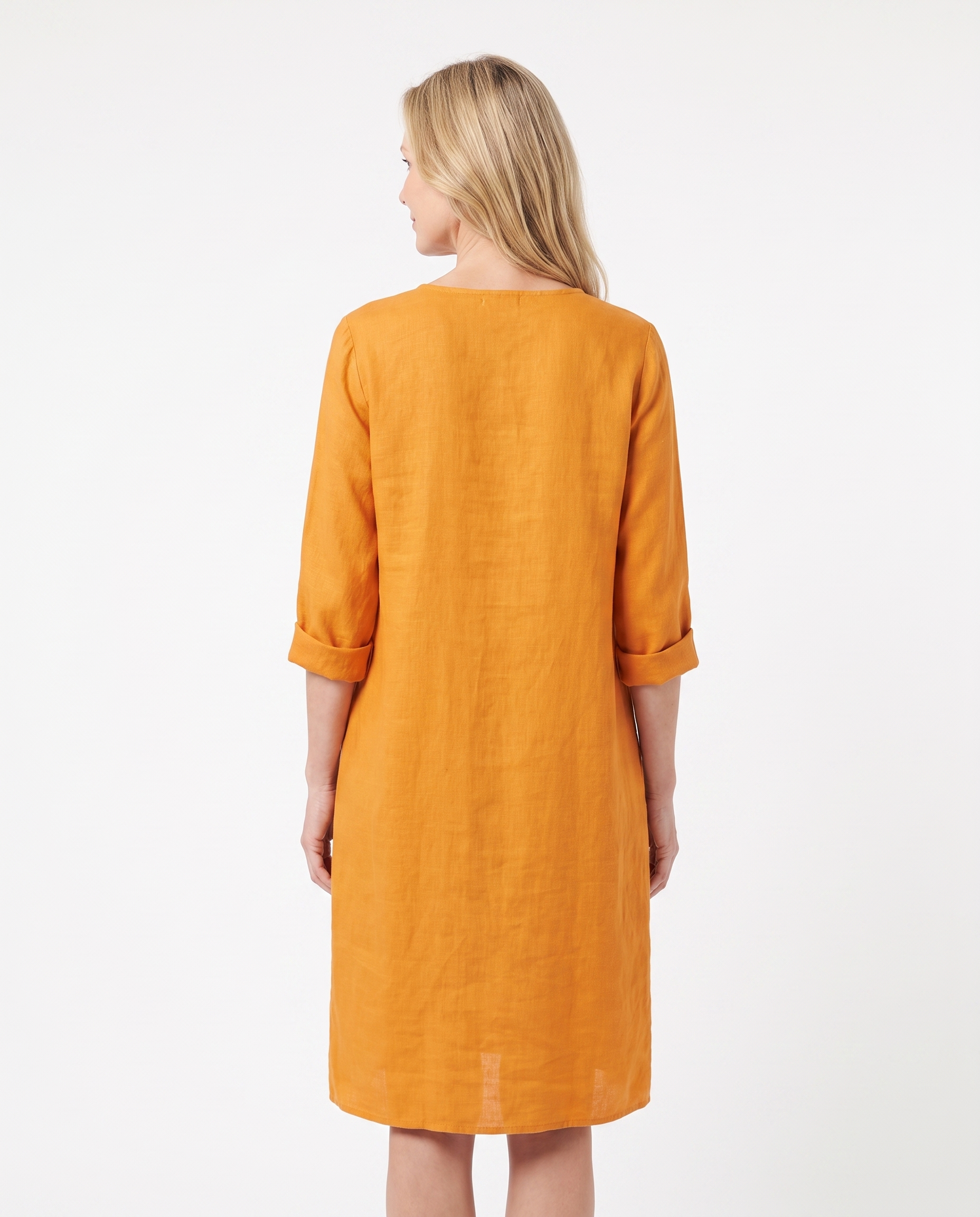 Danielle | Elegant Linen Shift Dress - Solfae