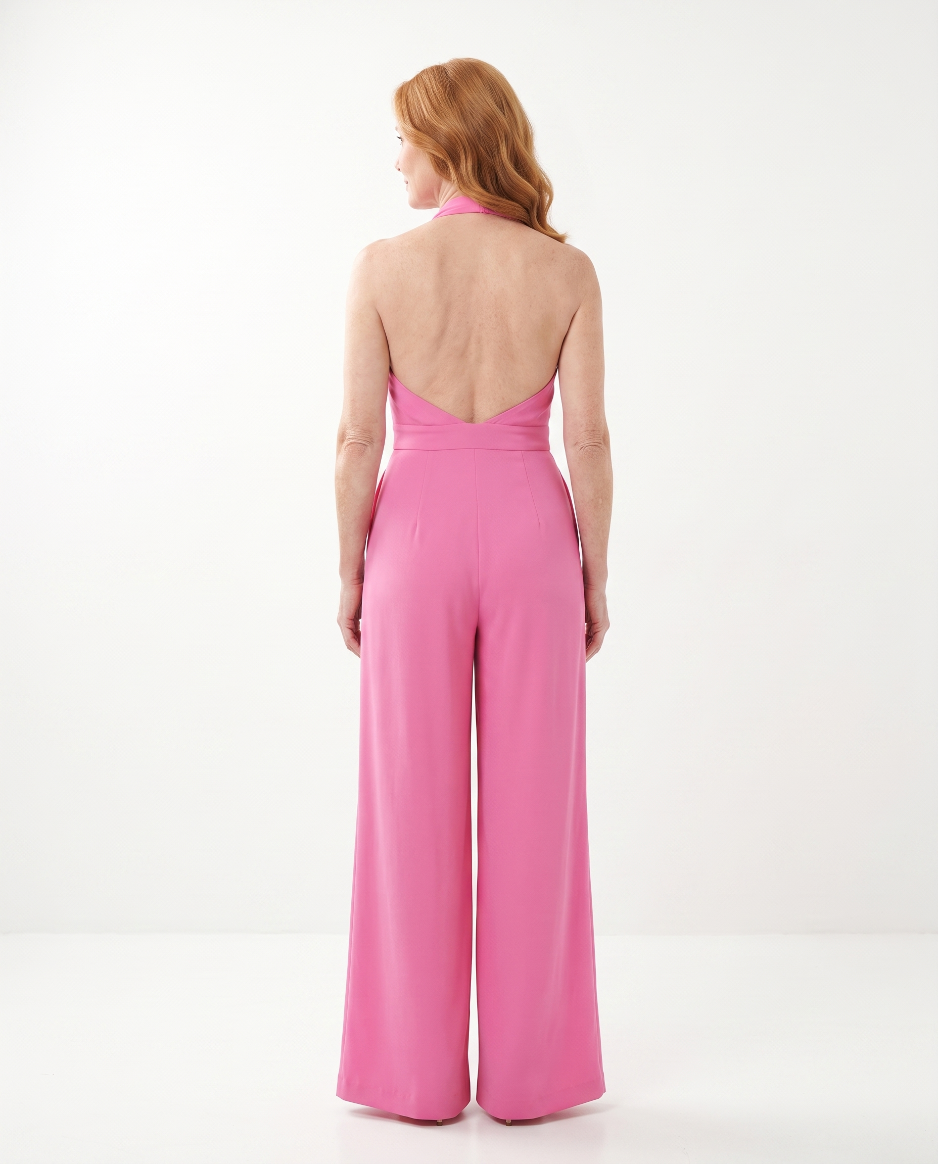 Danielle | Flattering Halter Wide-Leg Jumpsuit - Solfae