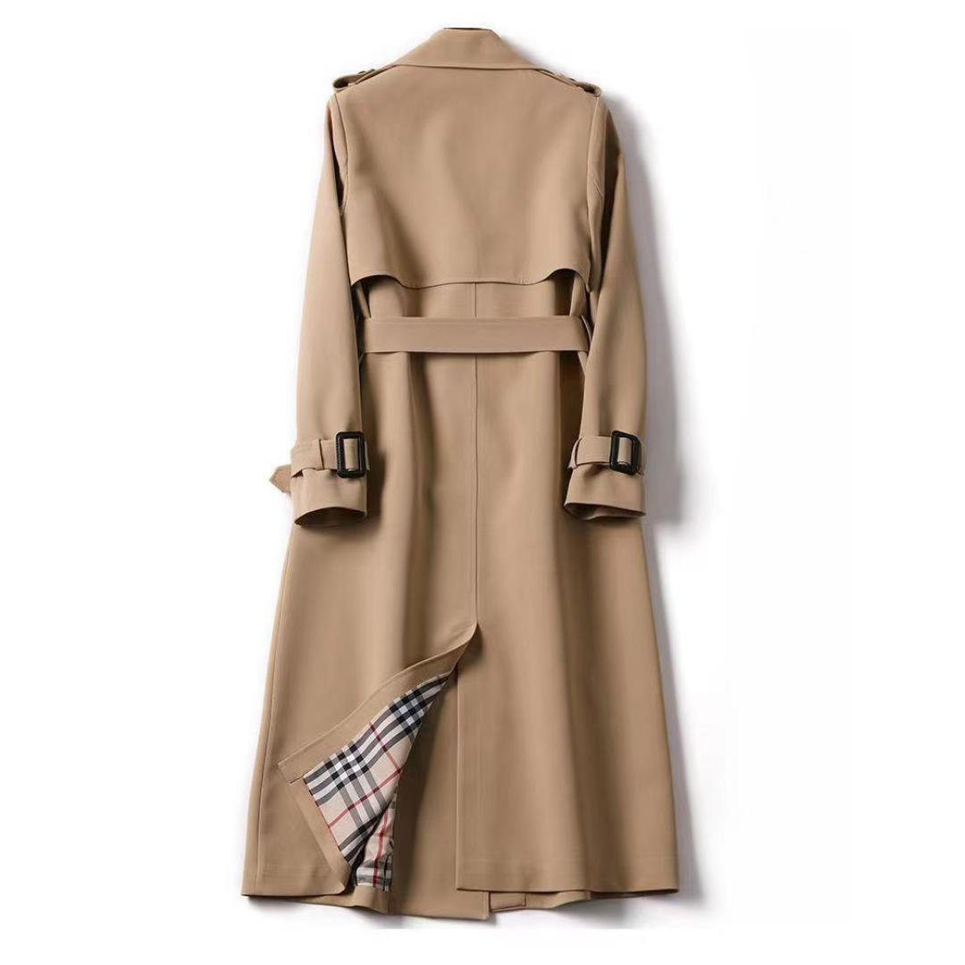 Elizabeth | Elegant Longline Trench Coat - Solfae