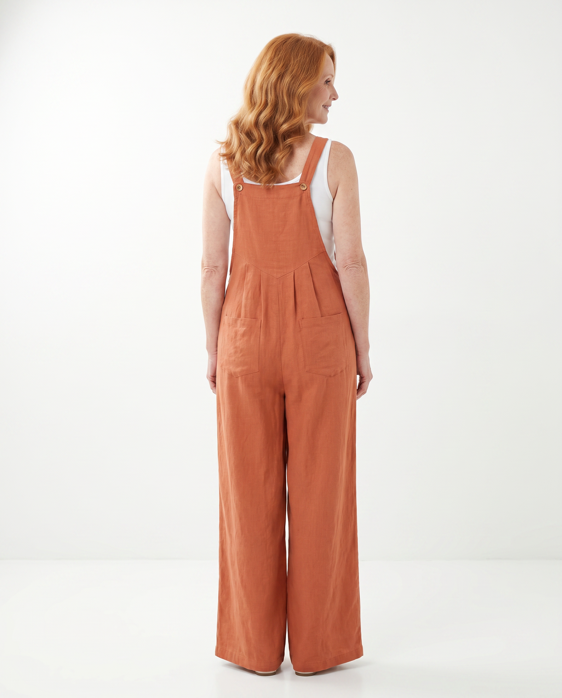 Emily | Elegant Linen Wide-Leg Jumpsuit - Solfae