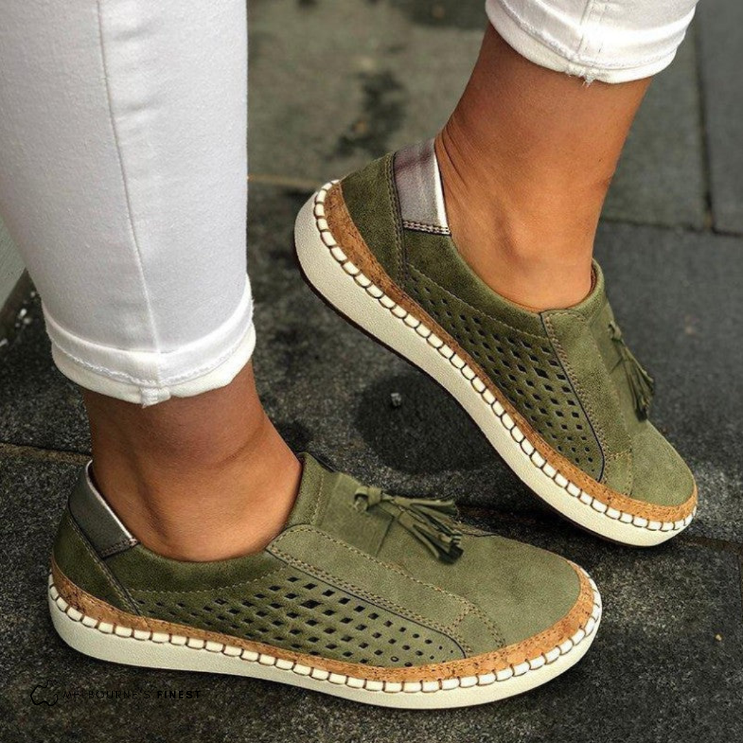 Emma | Comfortable Suede Slip-Ons Sneaker - Solfae