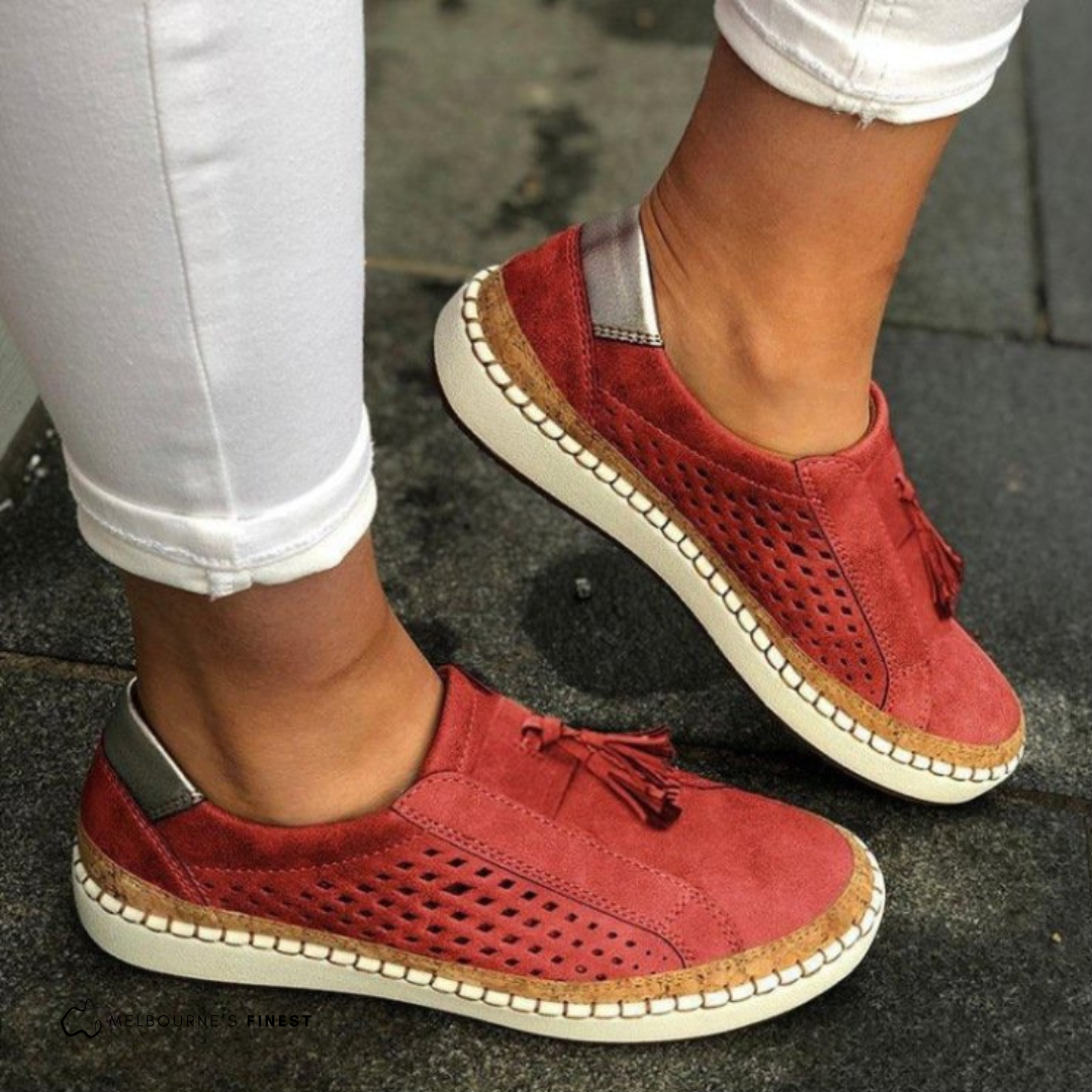 Emma | Comfortable Suede Slip-Ons Sneaker - Solfae