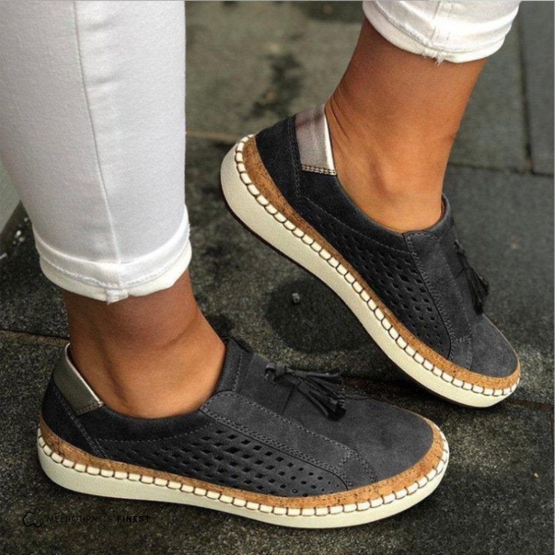 Emma | Comfortable Suede Slip-Ons Sneaker - Solfae