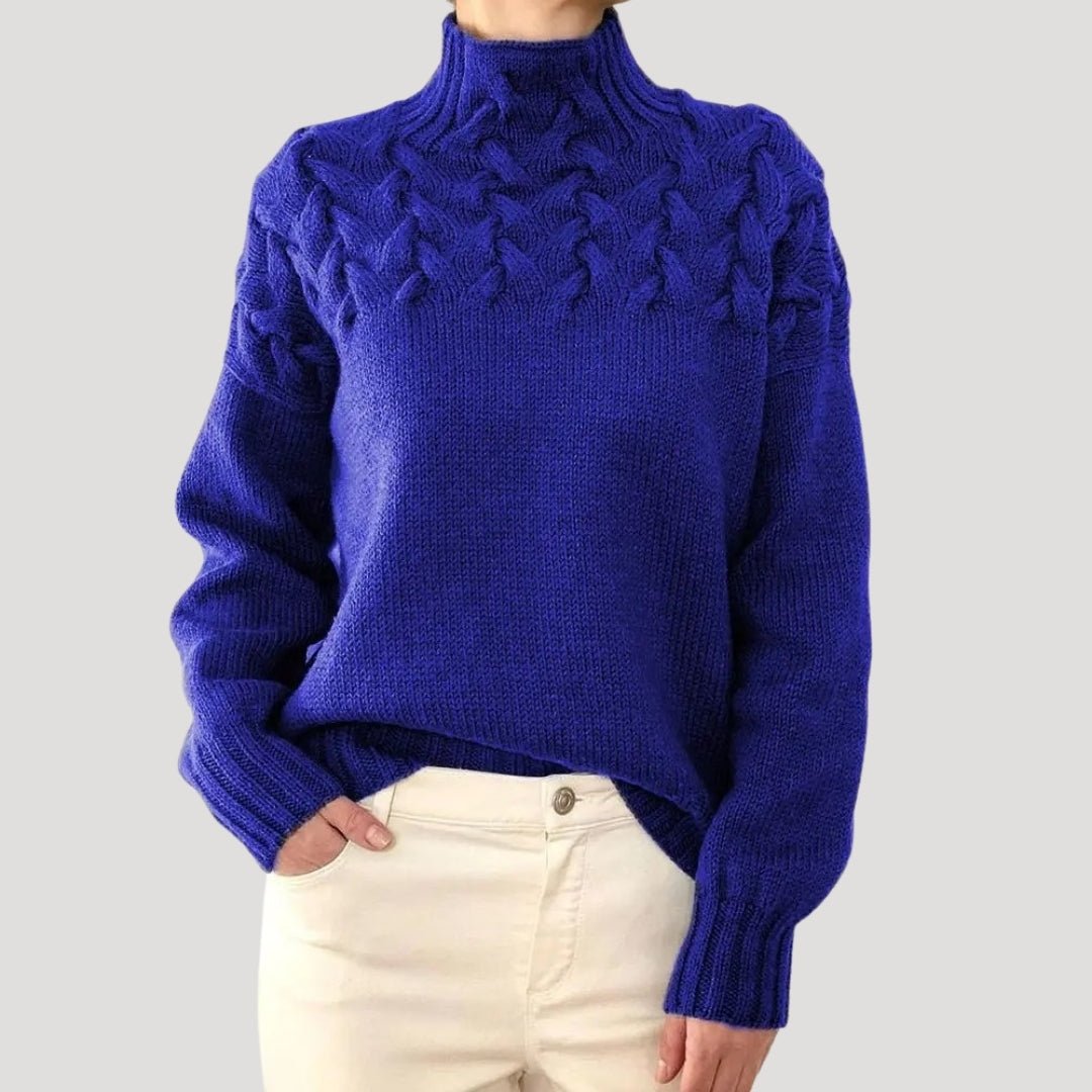 Evelyn | Elegant Knit Turtleneck Sweater - Solfae
